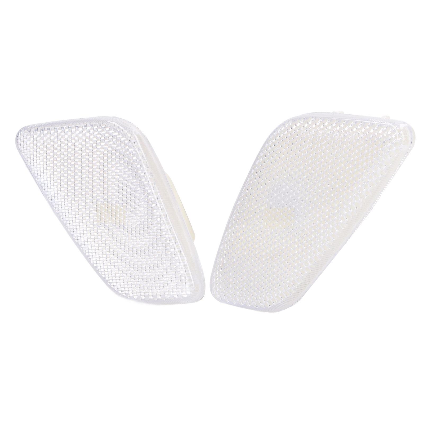 

2pcs Car Front Side Marker Light Housing White Replacement for Jeep Wrangler 19972006