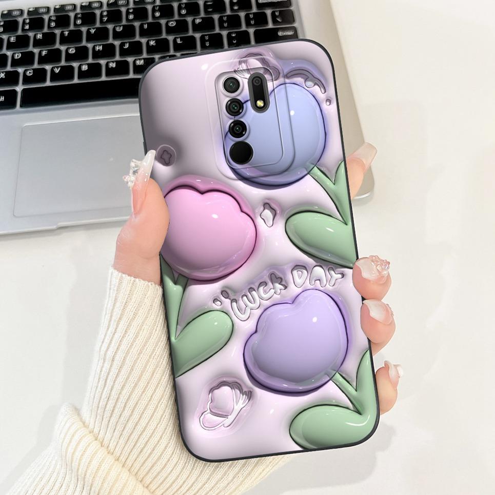 For Xiaomi Redmi 9 9a 9C NFC 9T 9 Power 9 Prime Phone Cases Cover Flowe Rabbit Panda Avocado Soft Silicone Protective Bumper
