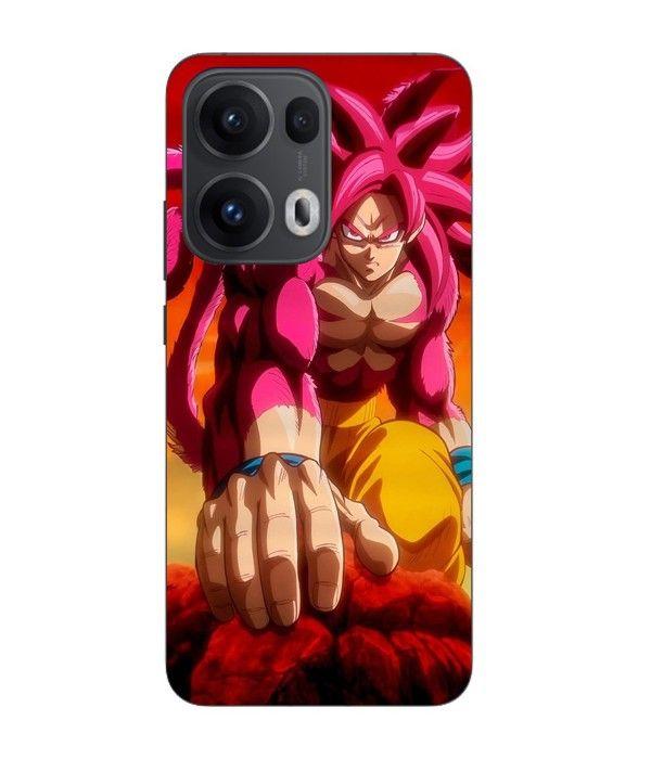 Custodia Maniacase Per Oppo Reno 13 Pro 5G Dragon Ball Daima GOKU trasformazione SSJ4 nero
