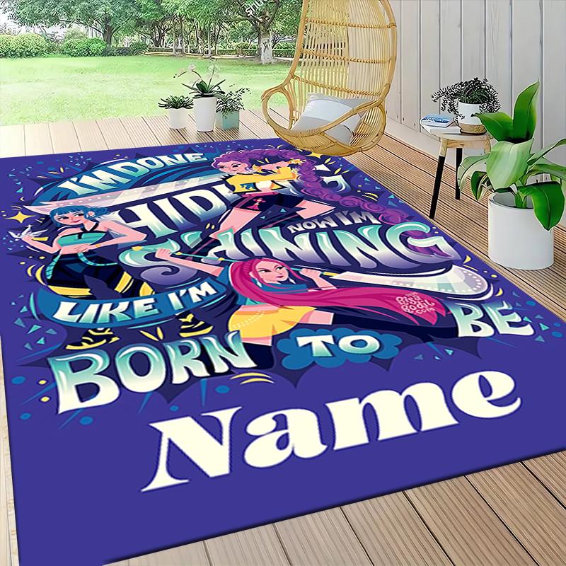 Custom Name Pororo Friends Adventure Carpet Rug Customizable Soft Washable Anti-Slip Home Living Room Sofa Mats Personalized Rug. 0909165