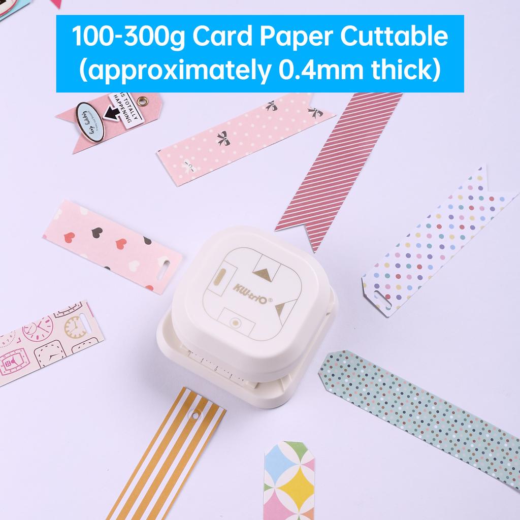 KWtriO 4in1 Corner Trimmer Squarer Puncher Slot Punch Paper Cutter In Oval Fish Eye