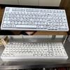 Original Height Black and White Keycaps Set 125PCS for Mechanical Keyboards Extended Comfortable Typing Experience