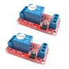 HiLetgo 2pcs 5V One Channel Relay Module Relay Switch with OPTO Isolation High Low Level Trigger