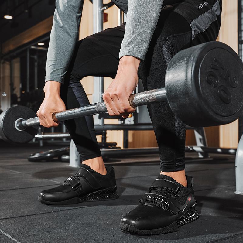 Men Weightlifting Squat Original Deadlift Training Professional Shoes Sneakers Non Slip High-Quality Sports Weightlifting Shoes