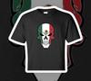 Mexikanische Flagge Totenkopf Unisex T-Shirt 100% Baumwolle Premium Tee S,M,L,XL,XXL