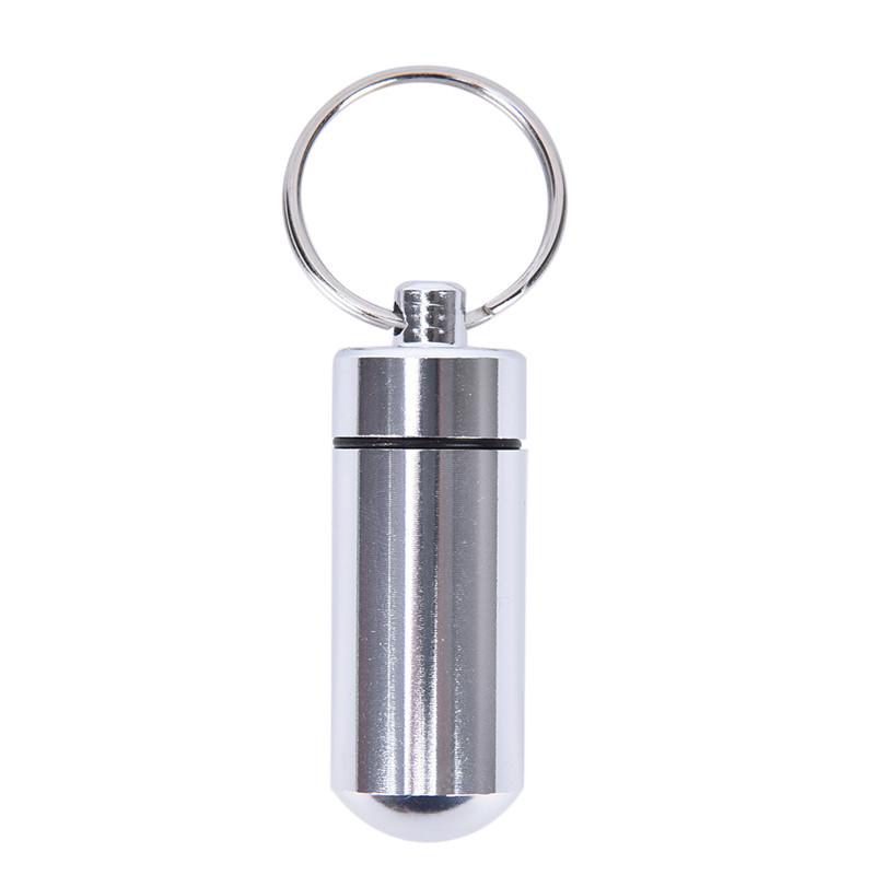

1Pc Aluminum Bottle First Aid Medicine Gallipot Cartridge Waterproof Warehouse серебряный