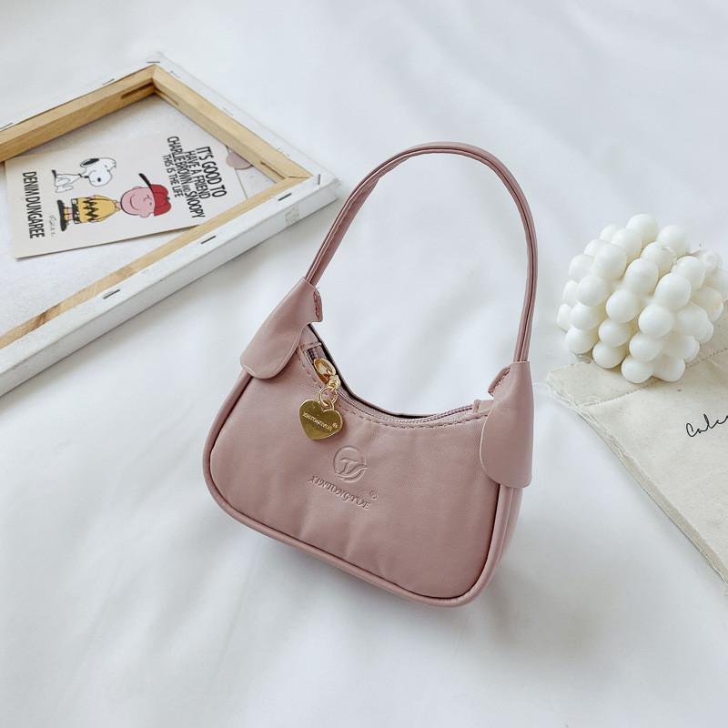 Stylish And Versatile Children's Mini Handheld Shoulder Bag In Trendy Colors For Daily Use