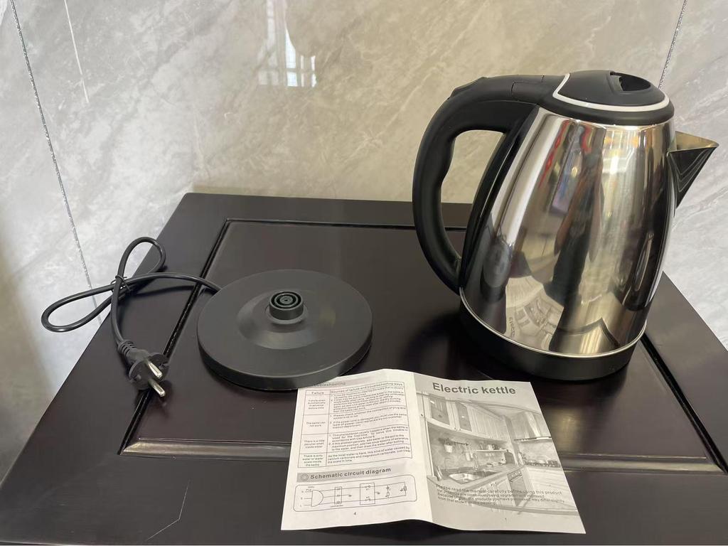 Stainless Steel 2L Electric Kettle with Inner Steel Lid
