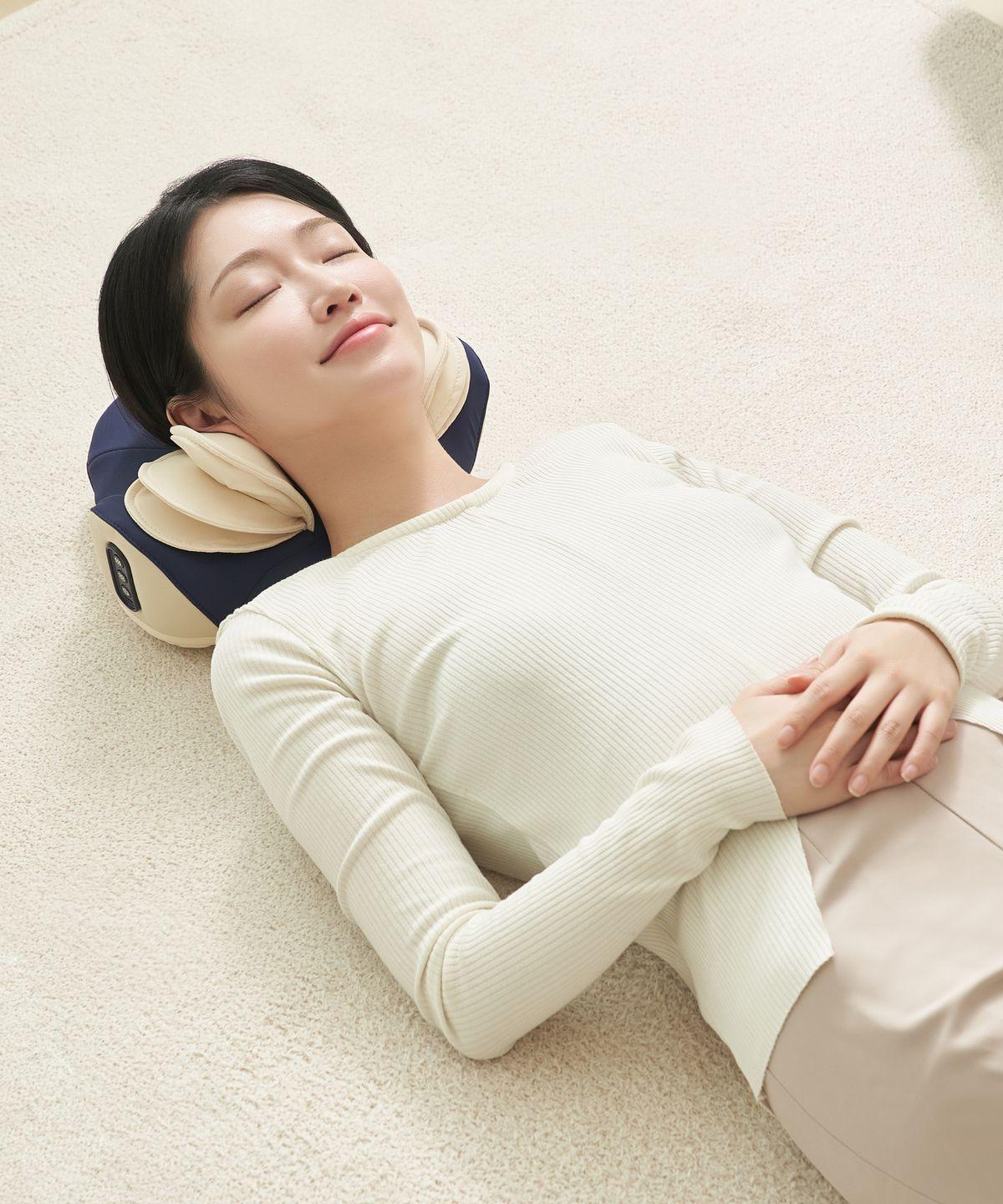 Neck Comfort Care Flying / Ultra-Powerful Airbag Heated Lymph Massager