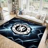 Chelsea FC Design Crystal Velvet Carpet Cozy Non?Slip Printed Rug For Bedroom Living Room Entrance
