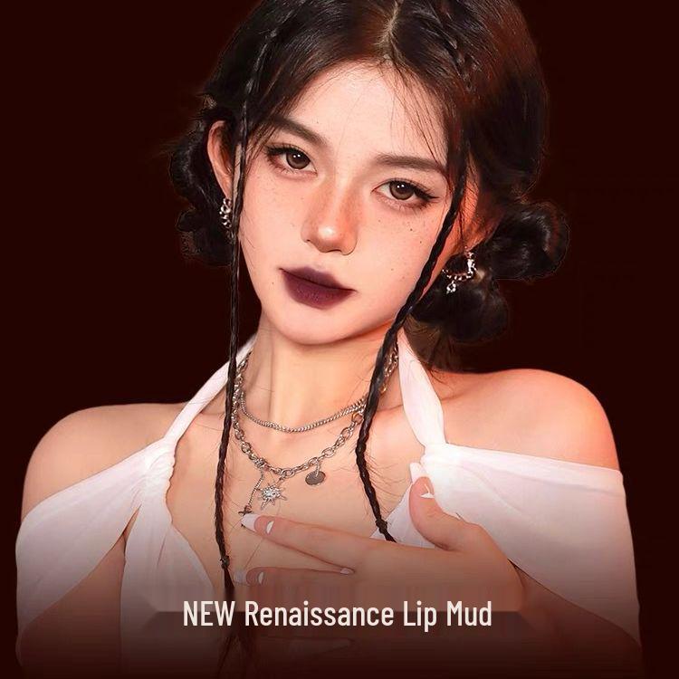 Carmela Lipstick: Renaissance Lip Mud - Dark Style Essential in Black, Brown, Super White.