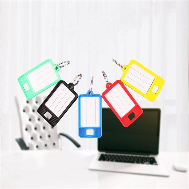 5 Pcs Key Tag Luggage Name Tags Labels Suitcase Plastic Key Tags With Id Tags Key Labels Garment Tags Key Ring Tags Hard