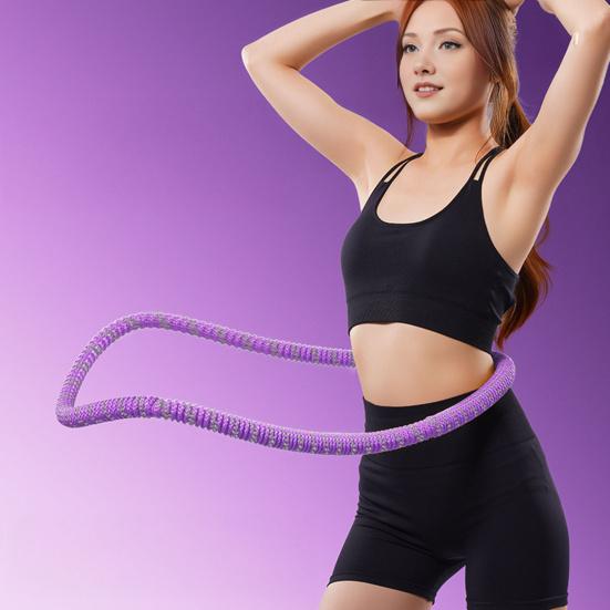 Soft Spring Fitness Hoop for Adults Waist-friendly Design Portable Slimming Exercise Equipment Silent Full-Body Training