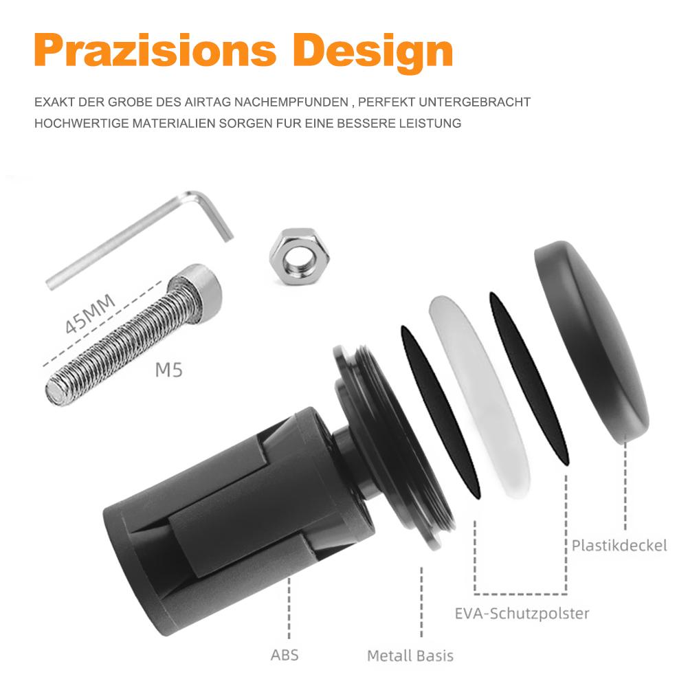 1-5 Satz Diebstahlschutz Fahrradhalterung Fahrrad Vorderradgabel Unterrohr Halterung für AirTag Schutz Fahrrad Anti-Verlust Locator Hülle Zubehör