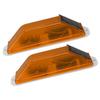 2pcs Solar Strobe Warning Light LED Warning Lamp High Bright Waterproof Light Control Flashing Bcon Barricade Construction   Traffic Light