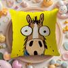 Funny Abstract Funny Animals Pillow Case Pattern Printed Pillowcase for Living Room Sofa Cushion Cover  Bedroom Decor