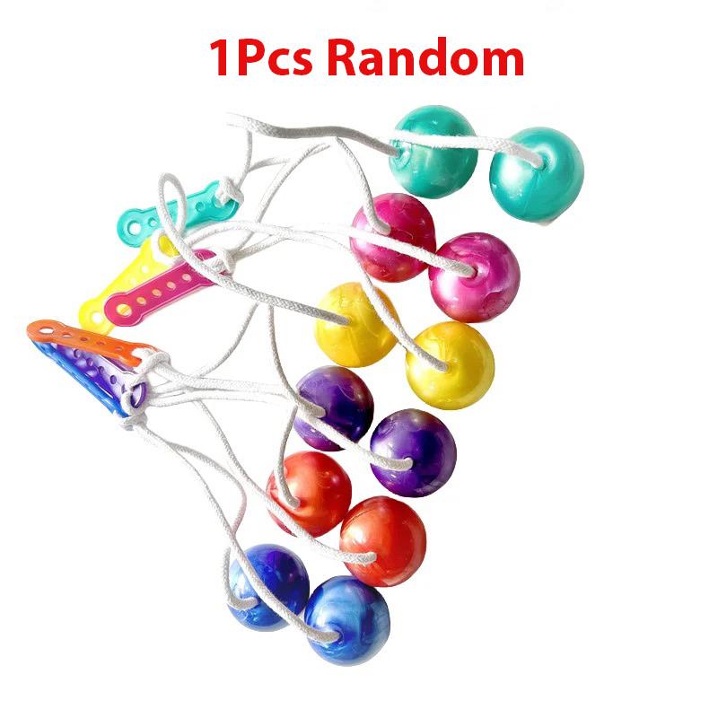 Botsbal speelgoed Lato speelgoed schommelballen touwbal hands-on Antistress Geluidsmaker Fidget productie kinderfeestcadeaus OneSize
