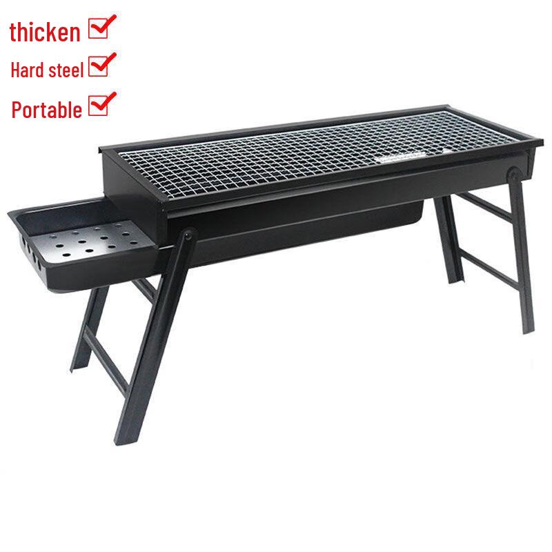 Rovini Portable Charcoal BBQ Grill Square Grill Net