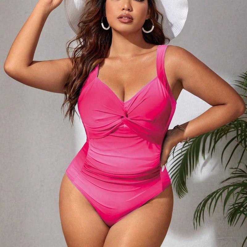 New European and American Large-size One-piece Swimsuit for Ladies, Colorful, Tight and Thin One-piece Bikini
