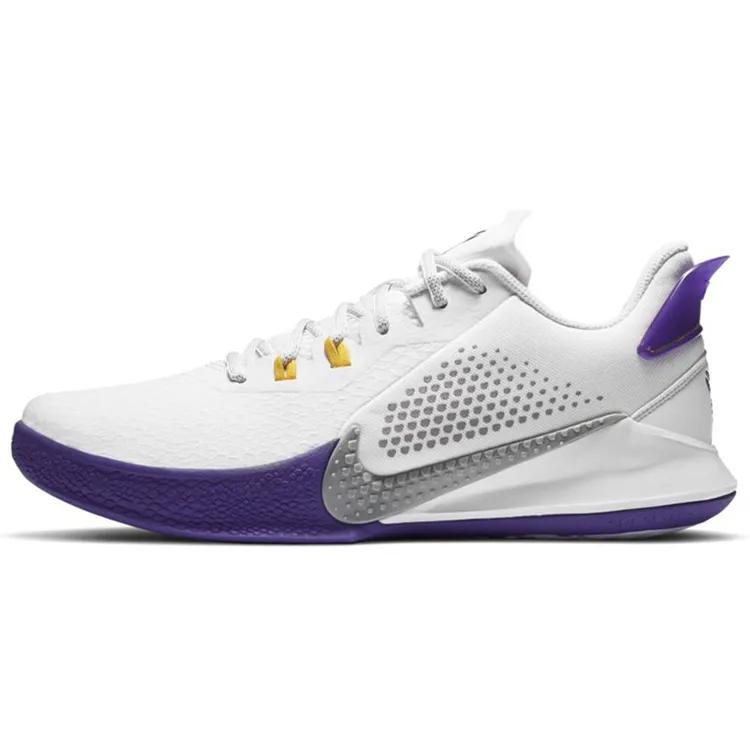 Nike Mamba Fury EP 'Lakers Home' (Unisex) White / Field Purple / Amarillo / Light Smoke Grey Basketball Shoes CK2088 101