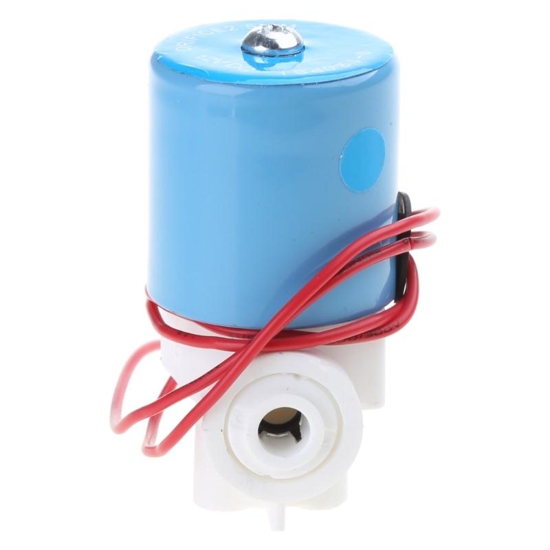 1/4" Quick Connect Water Inlet Solenoid Valve Household Pure-water Machine Parts   12V/24V Water Purifier Valve