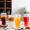 750ML Glasbecher mit Henkel & Deckel 1/2 Stück Große Eiskaffeebecher mit Strohhalmen Moderne Glasbecher für Kalt- & Heißgetränke Saft