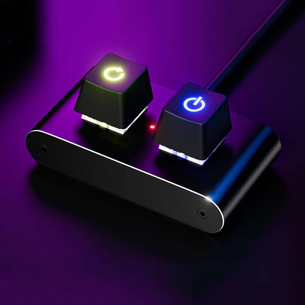 ON Off Reset Switch Button Extended Startup HDD LED External Power Supply Button Computer Power Switch for Home Office Internet