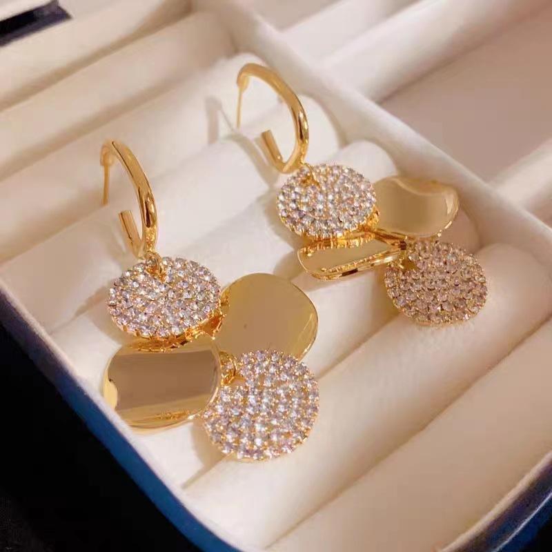 

Retro disc earrings золотой