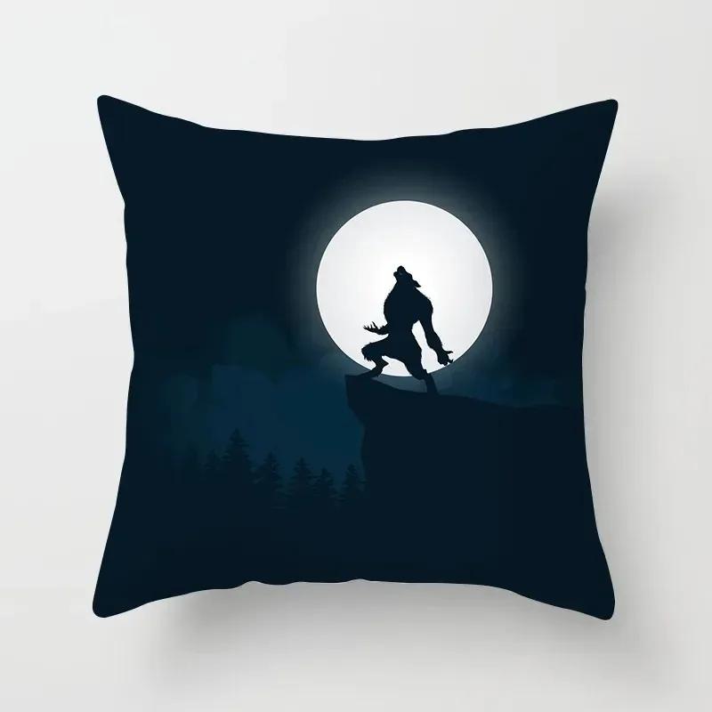 Halloween Horror Scarecrow Pattern Office Living Room Sofa Car Decorative Pillowcase