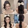 Elegant Three-Layer Bow Hairpin: Versatile Ribbon Duckbill Clip for Adults
