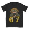 67 Cartoon Printed T-shirts Men's Women's Cotton Breathable O-neck Short Sleeves Comfortable Casual T-shirt