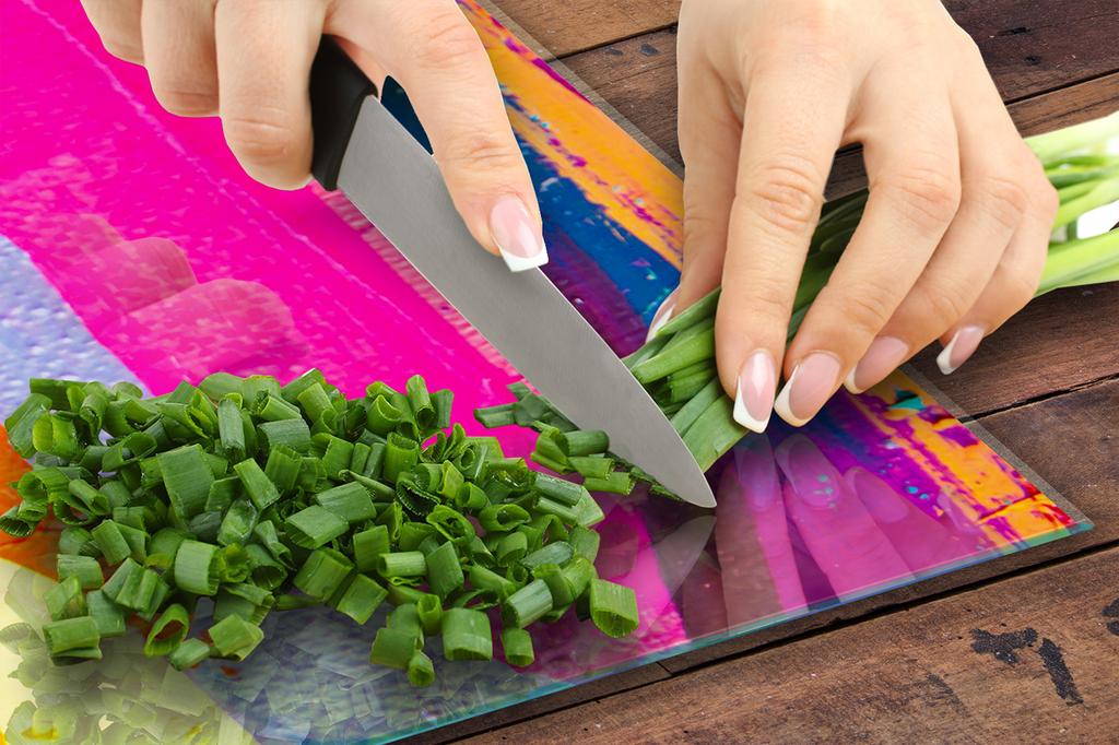 Glass Protective Plate for the Stove 50x52 Color