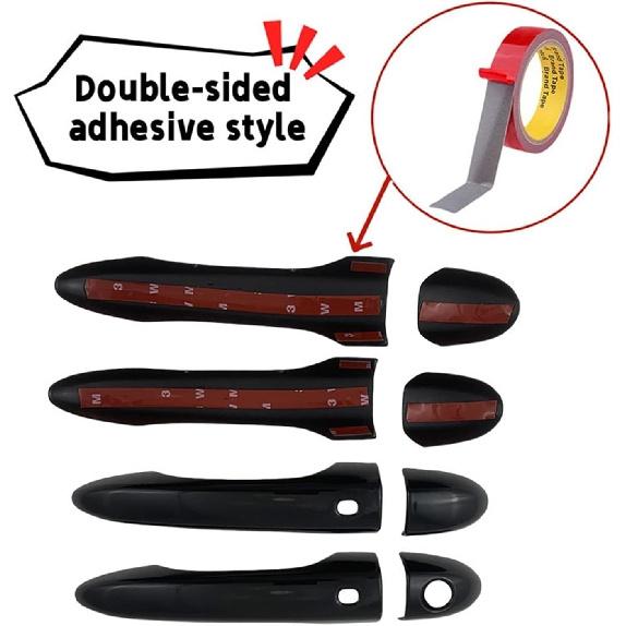 Compatible For Maserati Levante 2017 2018 2019 2020 2021 2022 2023 2024 Gloss Black Carbon Door Handle Covers Car Accessories Car Stickers(Carbon