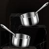Stainless Steel Oil Pouring Pot Dual Spout Butter Warmer Pot Butter Melt Pot  Melting Chocolate