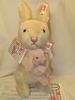 Steiff USA Limited Edition of Rabbit Baby Springtime Pastel Pink 2022 750 "Rosie & Bunny" Cream &