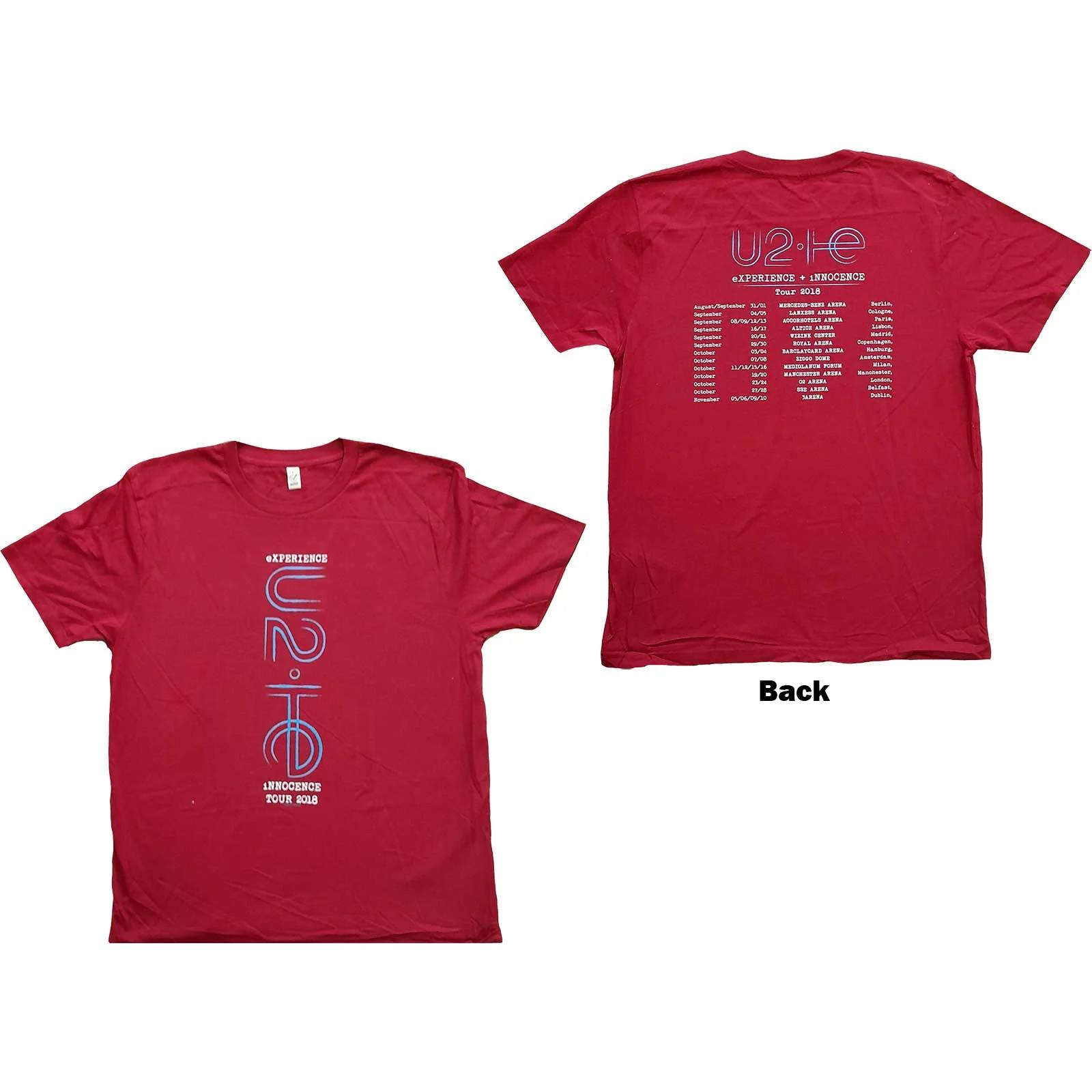 U2 T-Shirt: I+E 2018 Tour Dates OFFICIAL NEW XXXXL