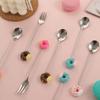 Steel Ice Cream Dessert Sugar Dinnerware Cake Coffee Spoon Stirring Spoon Teaspoon Fruit Fork