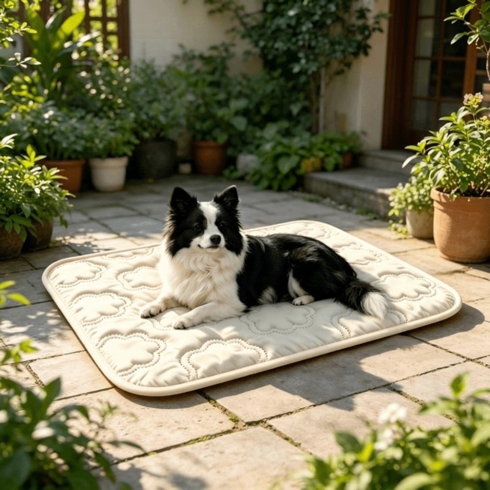 Dog Bed Mat Breathable Dog Cooling Mat Folding Non-Slip Pet Ice Pads Soft Dog Cooling Pad Home Sofa