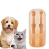 2pcs/set Soft Cat Toothbrush Bite Resistant Dog Teeth Teeth Cleaning Brush  Teeth Whitening
