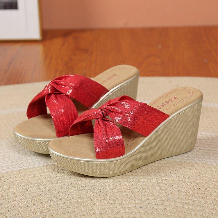 

Fashion Fashionable Women s Outdoor Wear Thick Heel Sandals Summer New Style Platform Slippers Large Size High Heels Comfortable Shoes 35