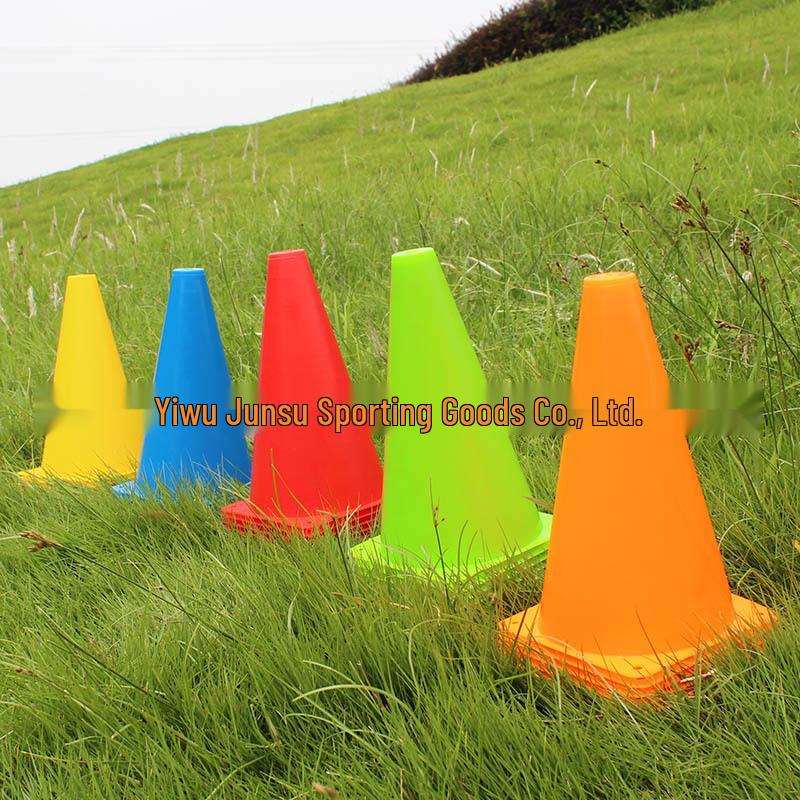 23cm Triangular Training Cones for Sports - Ideal for Basketball, Football, Skating, and Taekwondo