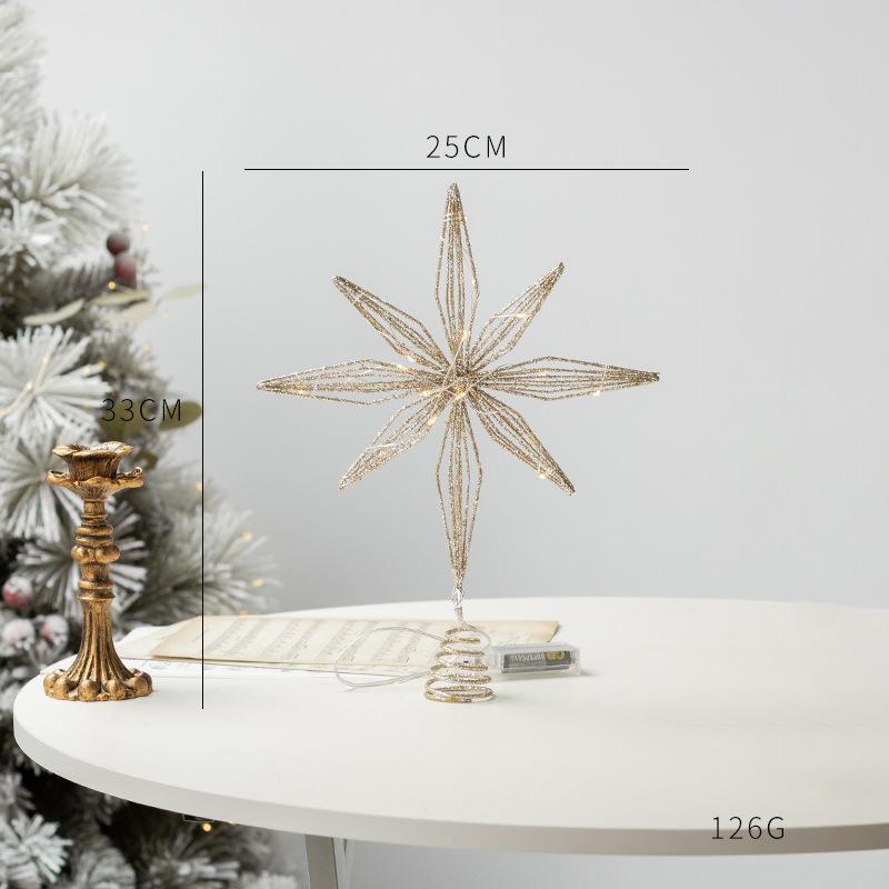 Christmas Decorations Christmas Tree Toppers Star LED String Lights Ornaments For Christmas Lightning Outdoor Outdoor New Year