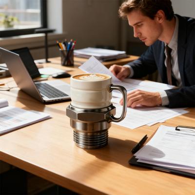 Taza Bujías Taza de Café Creativa con Tema de Coche con Revestimiento Aislado de Acero Inoxidable Regalo Único para Entusiastas del Automóvil y Mecánicos