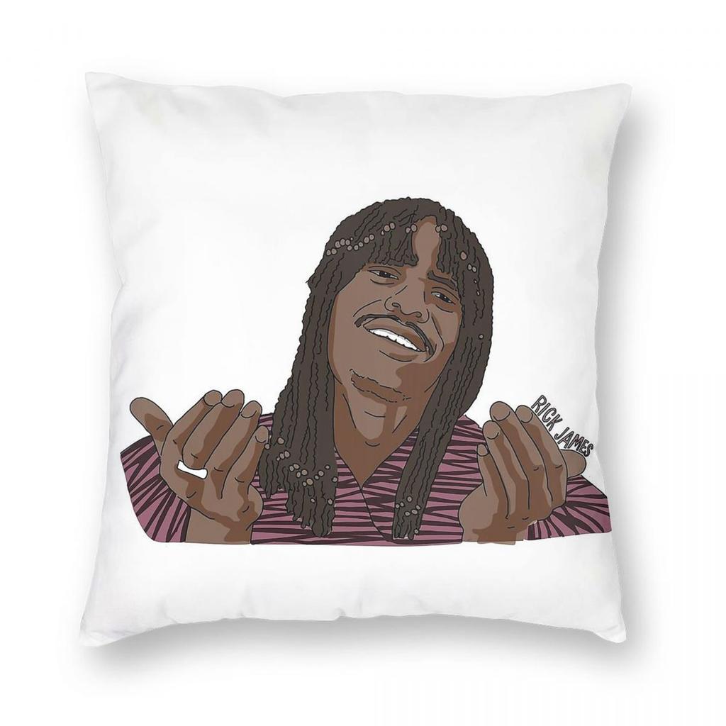 Rick James Dave Chappelle Square Pillowcase Polyester Linen Velvet Printed Zip Decor Bed Cushion Case