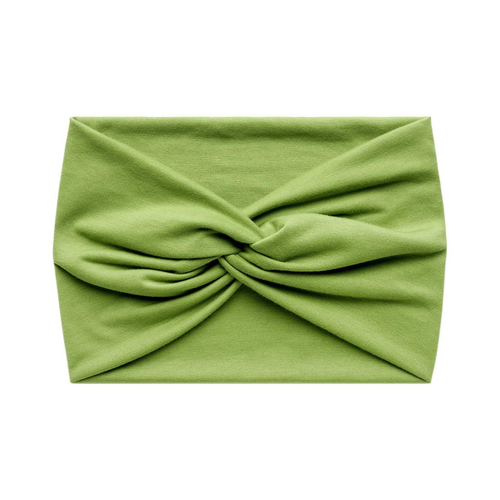 Faixa de Cabelo Esportiva Elástica Cruzada Cor Sólida Versão Larga 18cm Feminina Antiperspirante Absorvente de Suor Acessórios de Cabelo