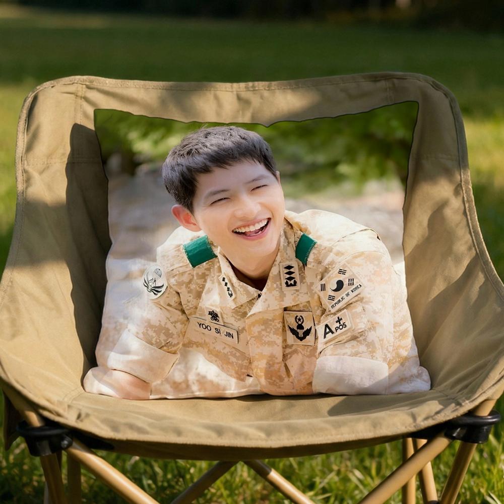 Song Joong Ki Cushion Cover Soft Reversible Durable Pillow Cover MultiScene Use for Home Car Daily Comfort