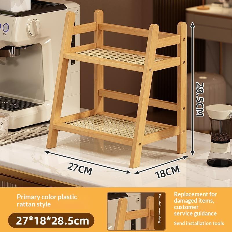 

Balcony Storage Rack Space Saving 1PC Sunny Biere Storage Rack Desktop Removable Bamboo Office