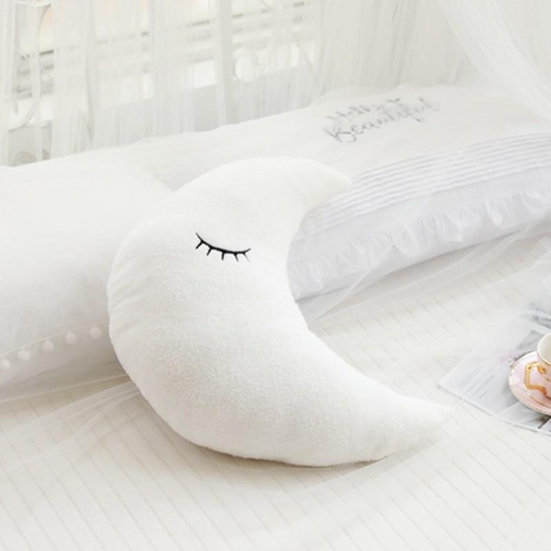 InSky Series Throw Pillow Plush Toy: Cloud, Moon, Raindrop, Star - Sofa Cushion & Kids' Room Decor