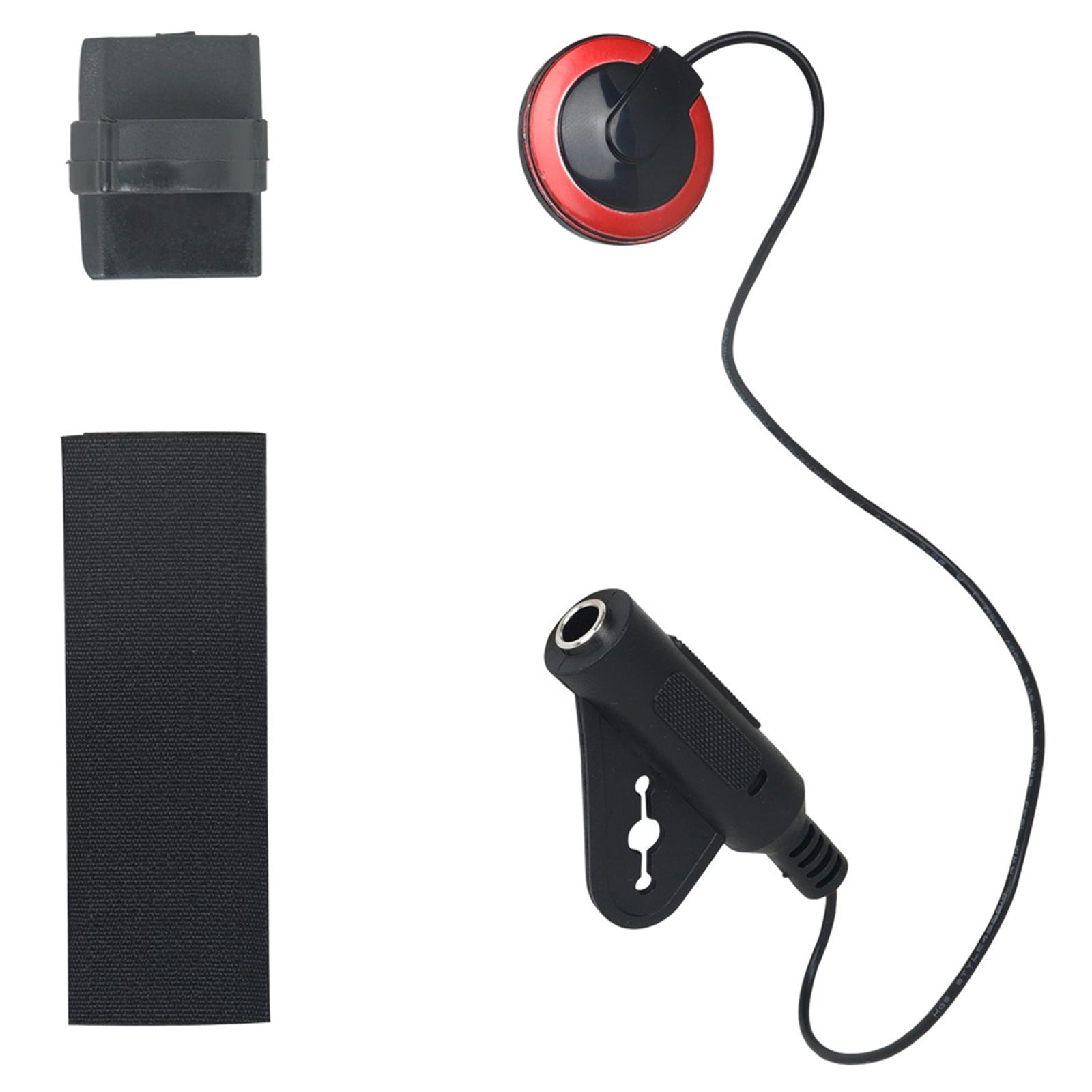 

Self-Adhesive Piezo Pickup Transducer Pickup Microphone Contact Endpin Jack 6.35mm for Acoustic Guitar Ukulele Banjos