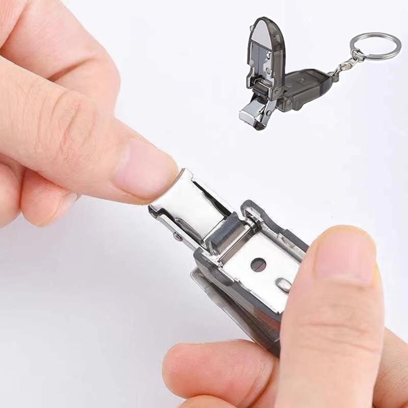 Mini Nagelknipser Nagelzubehör und Werkzeuge Maniküre Schere Schlüsselanhänger Fingernagel Tragbare Knipser mit Nagelfeilen Heim Geschenk